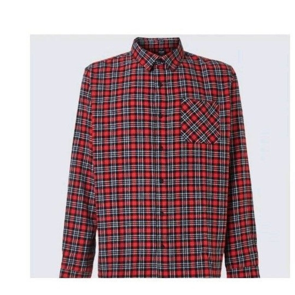 Oakley Shirt Mens Small Long Sleeve Button Front Lightweight Flannel Pocket